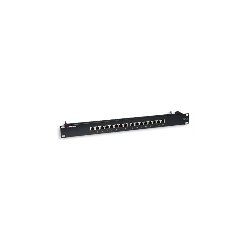 Pannello patch STP 16 posti RJ45 cat. 6