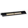Pannello patch STP 16 posti RJ45 cat. 6