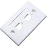 Placca porta frutti 2 posti mod. 503 Bianco