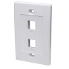 Placca porta frutti 2 posti mod. 503 Bianco