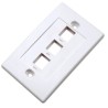 Placca porta frutti 3 posti mod. 503 Bianco