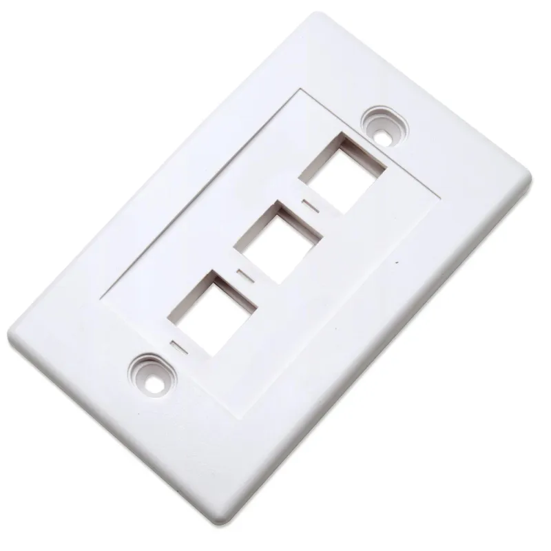 Placca porta frutti 3 posti mod. 503 Bianco