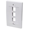 Placca porta frutti 3 posti mod. 503 Bianco