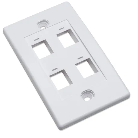 Placca porta frutti 4 posti mod. 503 Bianco