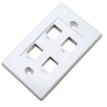 Placca porta frutti 4 posti mod. 503 Bianco