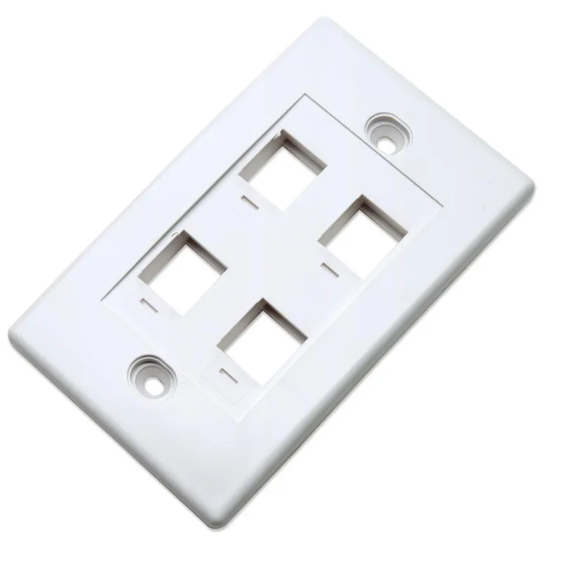 Placca porta frutti 4 posti mod. 503 Bianco