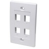 Placca porta frutti 4 posti mod. 503 Bianco