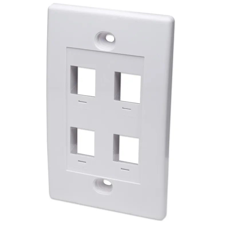 Placca porta frutti 4 posti mod. 503 Bianco