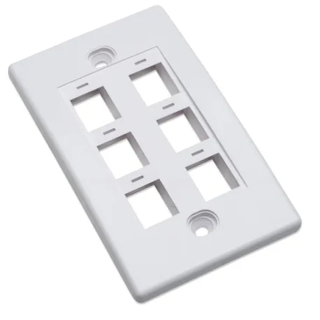 Placca porta frutti 6 posti mod. 503 Bianco