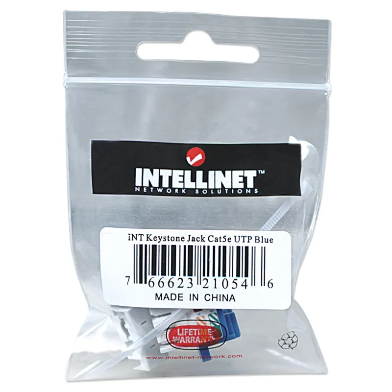 Frutto Keystone RJ45 C5E UTP Blu  