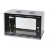 Armadio Rack 19'' a muro 10 unit&agrave; prof. 400 Nero Assemblato