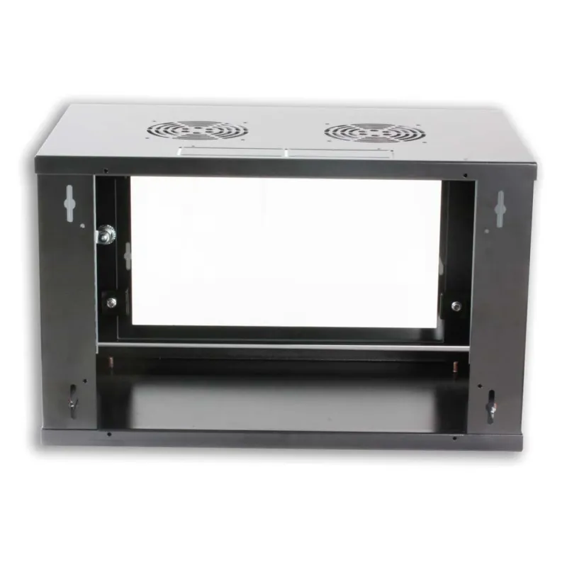 Armadio Rack 19'' a muro 10 unit&agrave; prof. 400 Nero Assemblato