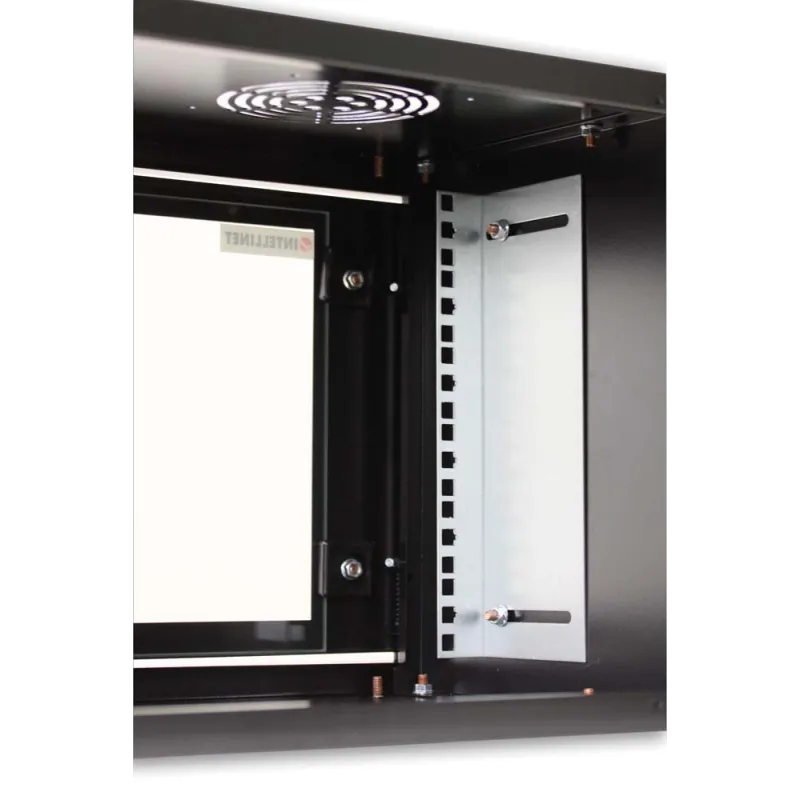 Armadio Rack 19'' a muro 10 unit&agrave; prof. 400 Nero Assemblato
