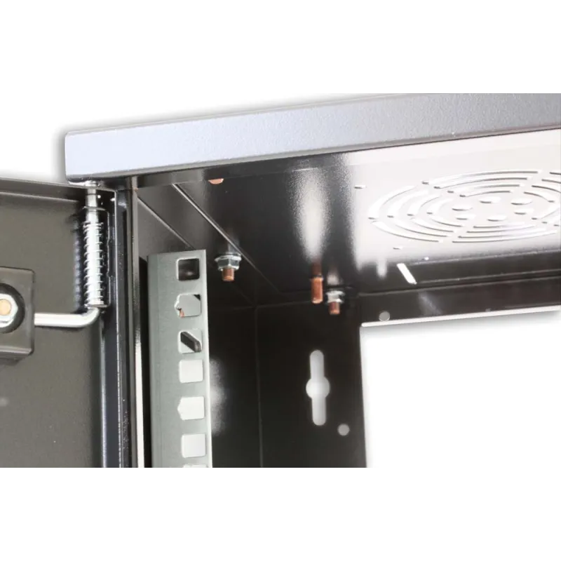 Armadio Rack 19'' a muro 10 unit&agrave; prof. 400 Nero Assemblato