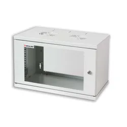 Armadio Rack 19'' a muro 10 unit&agrave; prof. 400 Grigio Assemblato