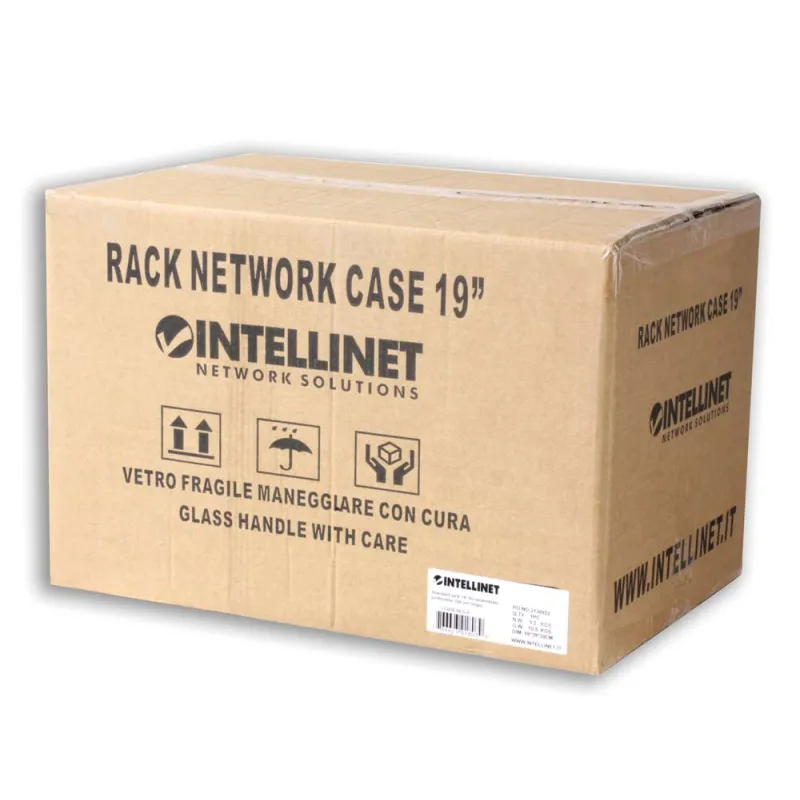 Armadio Rack 19'' a muro 10 unit&agrave; prof. 400 Grigio Assemblato