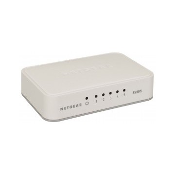 Netgear Netgear Fast Ethernet Switch a 5 porte 10/100 Mbps non schermate autosensing e MDI-MDX. Idea