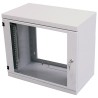 Armadio Rack 19'' a muro 10 unit&agrave; prof. 400 Grigio Assemblato