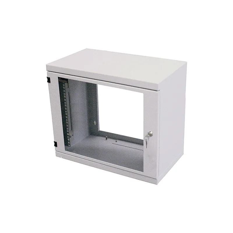 Armadio Rack 19'' a muro 10 unit&agrave; prof. 400 Grigio Assemblato