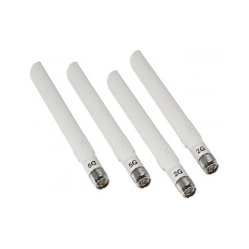 Netgear Bundle di antenne omnidirezionali che contiene 2 x 2.4 GHz (5 dBi gain) e 2 x 5 GHz (7 dBi g