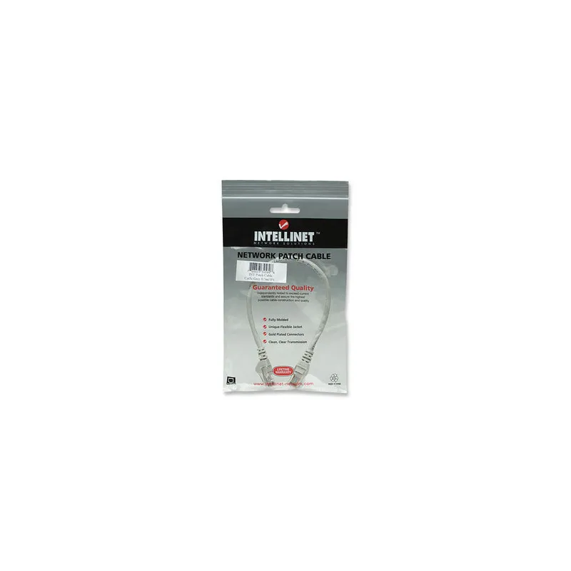Cavo di rete Patch in Rame Cat. 5e Grigio UTP 0,3 mt