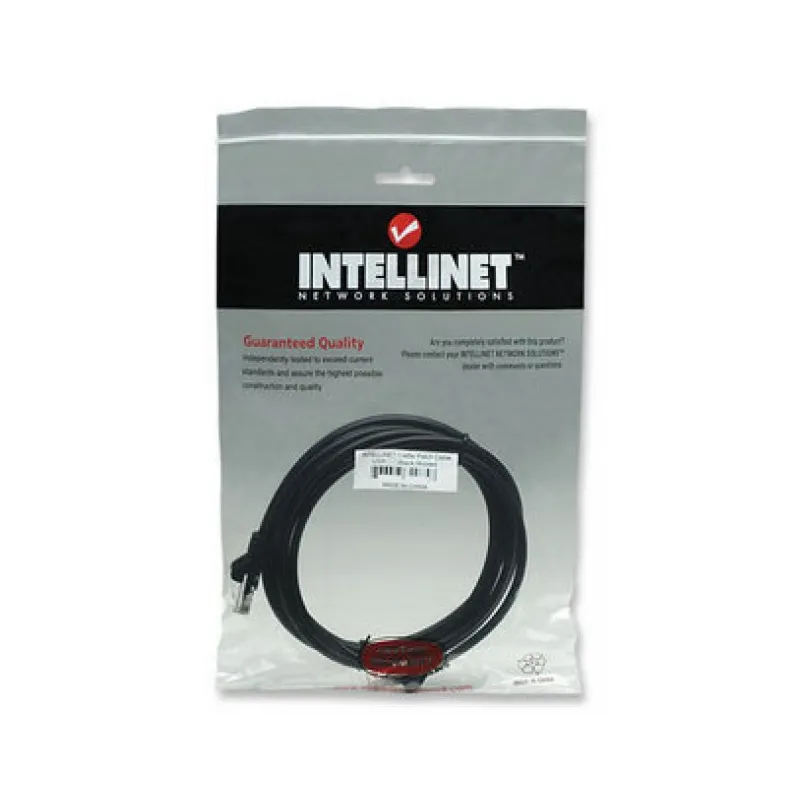 Cavo di rete Patch in Rame Schermato Cat. 5e Nero FTP 15 mt