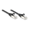 Cavo di rete Patch in Rame Schermato Cat. 5e Nero FTP 15 mt