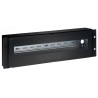 Contenitore Guida DIN 3U per Armadi 19'' Nero