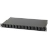 Cassetto Rack 19'' Fibra Ottica 12 porte SC Duplex Nero