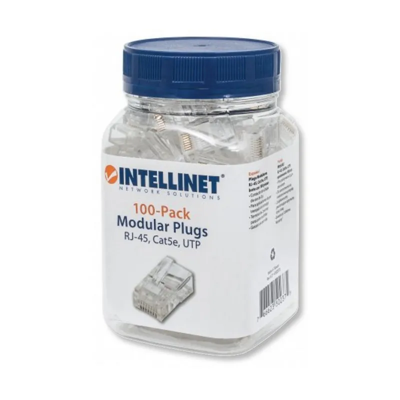Confezione 100 Plug RJ45 UTP per Cavo Flessibile Cat.5E