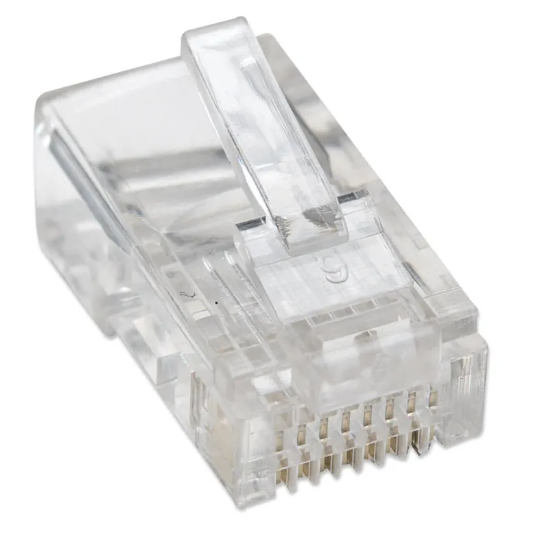 Confezione 100 Plug RJ45 UTP per Cavo Flessibile Cat.5E