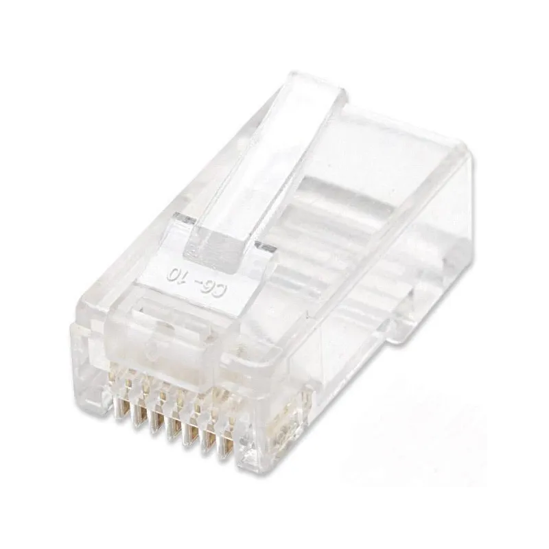 Confezione 100 Plug RJ45 UTP per Cavo Flessibile Cat.6