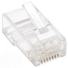 Confezione 100 Plug RJ45 UTP per Cavo Flessibile Cat.6