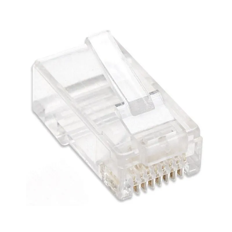 Confezione 100 Plug RJ45 UTP per Cavo Flessibile Cat.6
