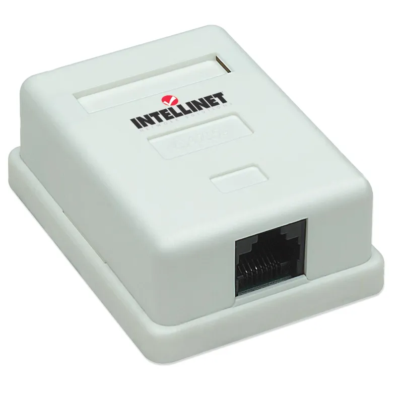 Presa a Muro con Frutto RJ45 Cat. 5E UTP Beige
