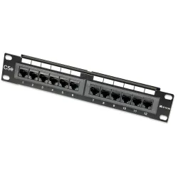 Pannello Patch 12 Porte, 10'', 1U, CAT5E UTP