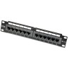 Pannello Patch 12 Porte, 10'', 1U, CAT5E UTP