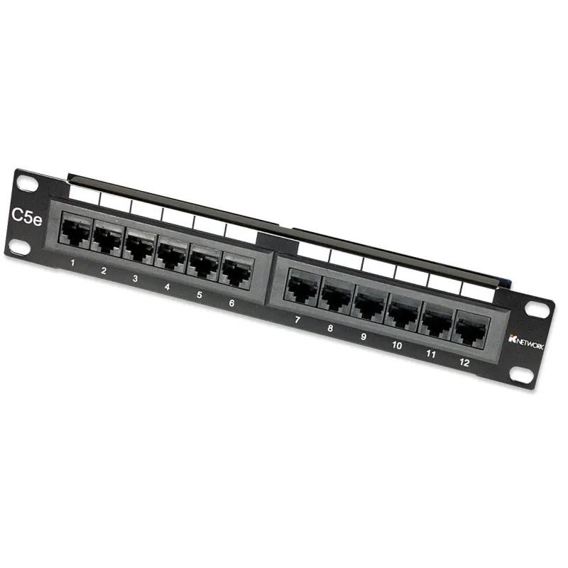 Pannello Patch 12 Porte, 10'', 1U, CAT5E UTP