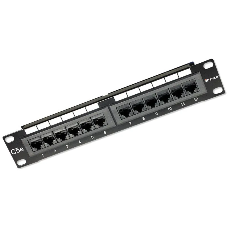Pannello Patch 12 Porte, 10'', 1U, CAT5E UTP