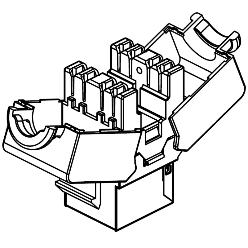 Frutto Keystone RJ45 Cat.6A STP schermato