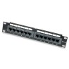Pannello Patch per Rack 10'' 12 Porte UTP Cat.6 1HE