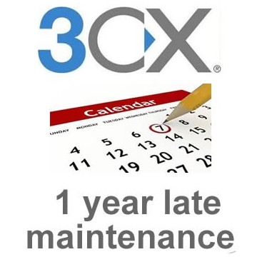 3cx Enterprise 8SC 1 year late maintenance