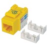Frutto Keystone RJ45 Cat.6 UTP non schermato Giallo