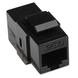 Accoppiatore RJ45 F/F UTP Cat6 Keystone Nero