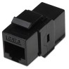 Accoppiatore RJ45 F/F UTP Cat6 Keystone Nero