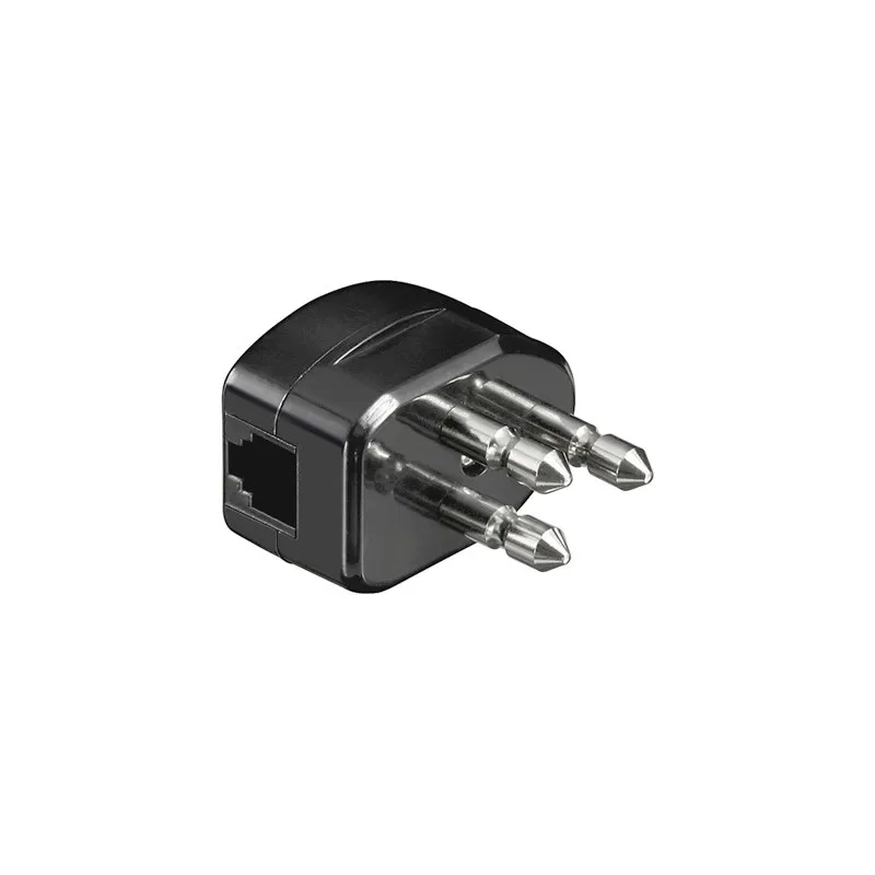 Spina tripolare con RJ11 Nera