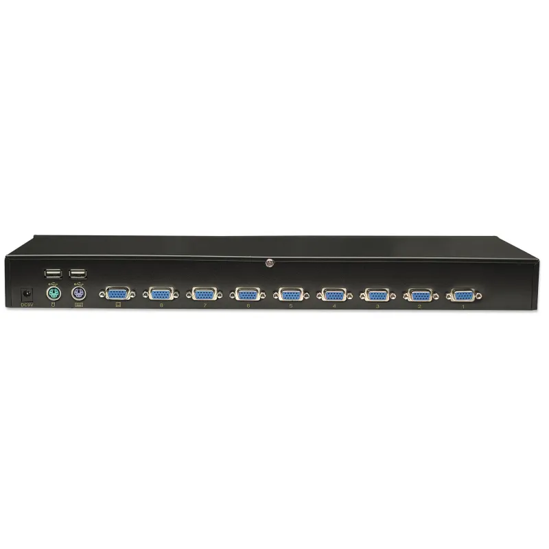 KVM Switch 8 porte combo USB + PS/2, OSD