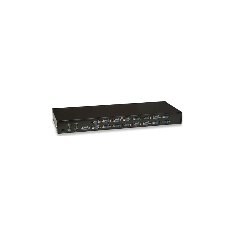 KVM Switch 16 porte combo USB + PS/2, OSD
