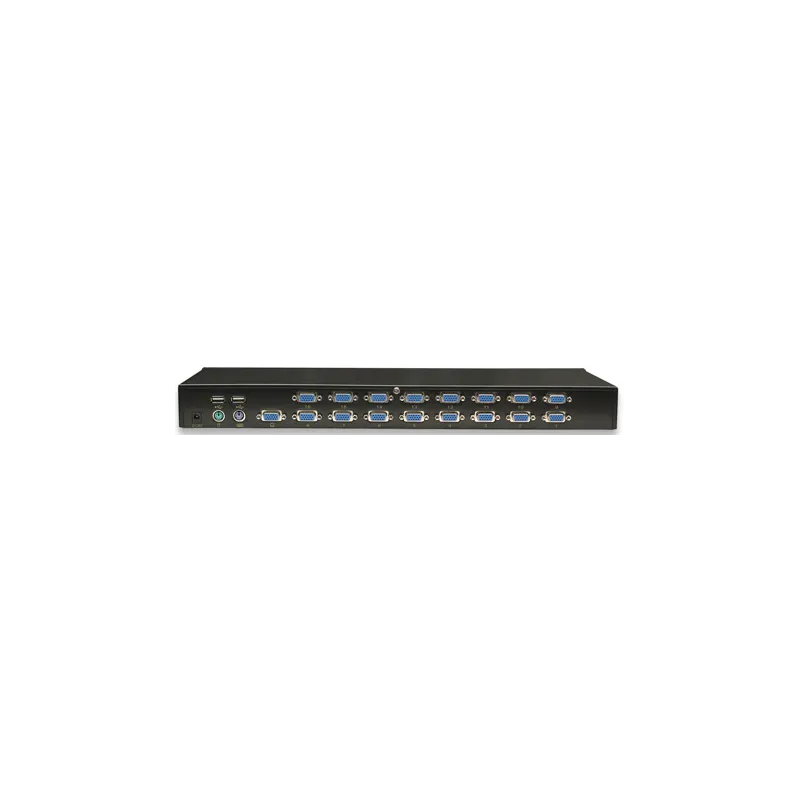 KVM Switch 16 porte combo USB + PS/2, OSD