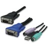 KVM Switch 16 porte combo USB + PS/2, OSD